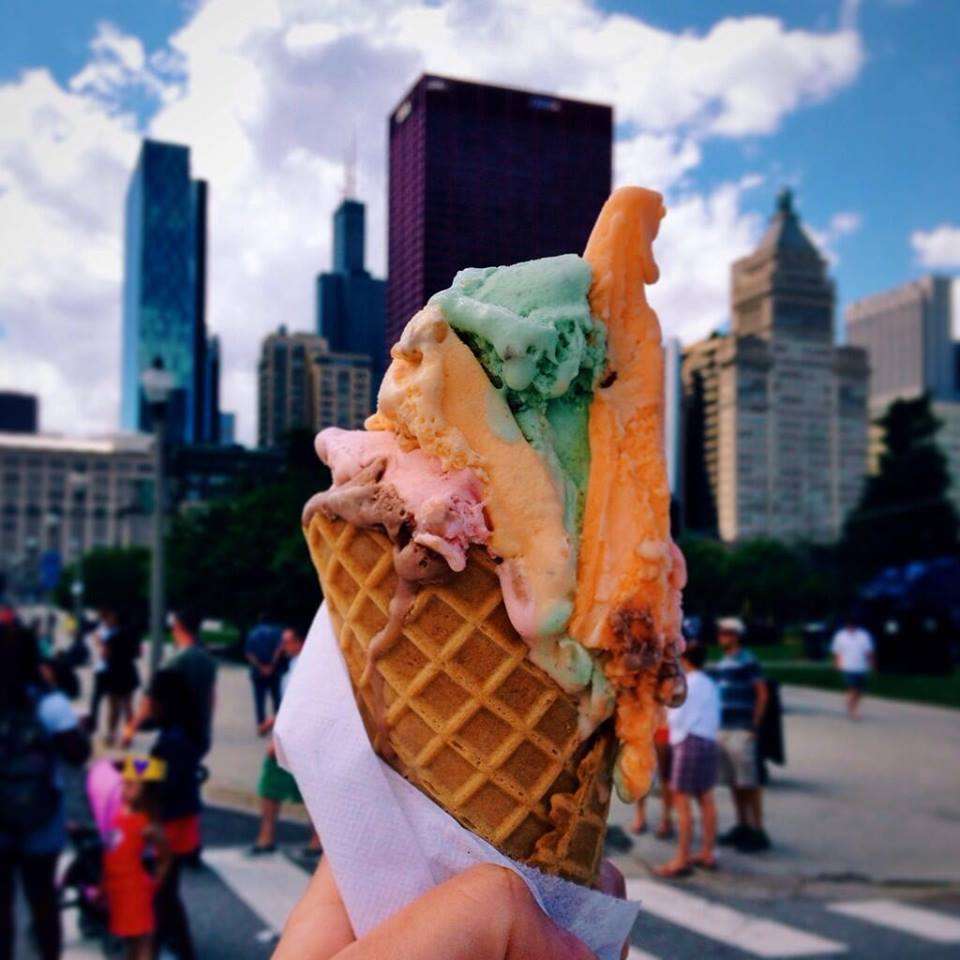 Original Rainbow Cone ice cream