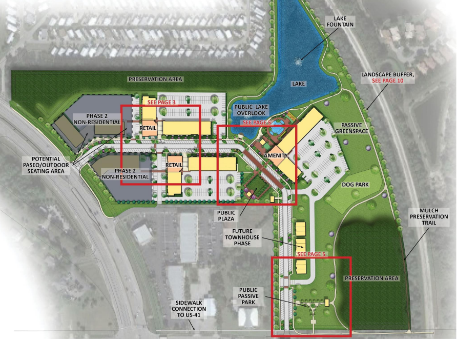 Downtown Estero map