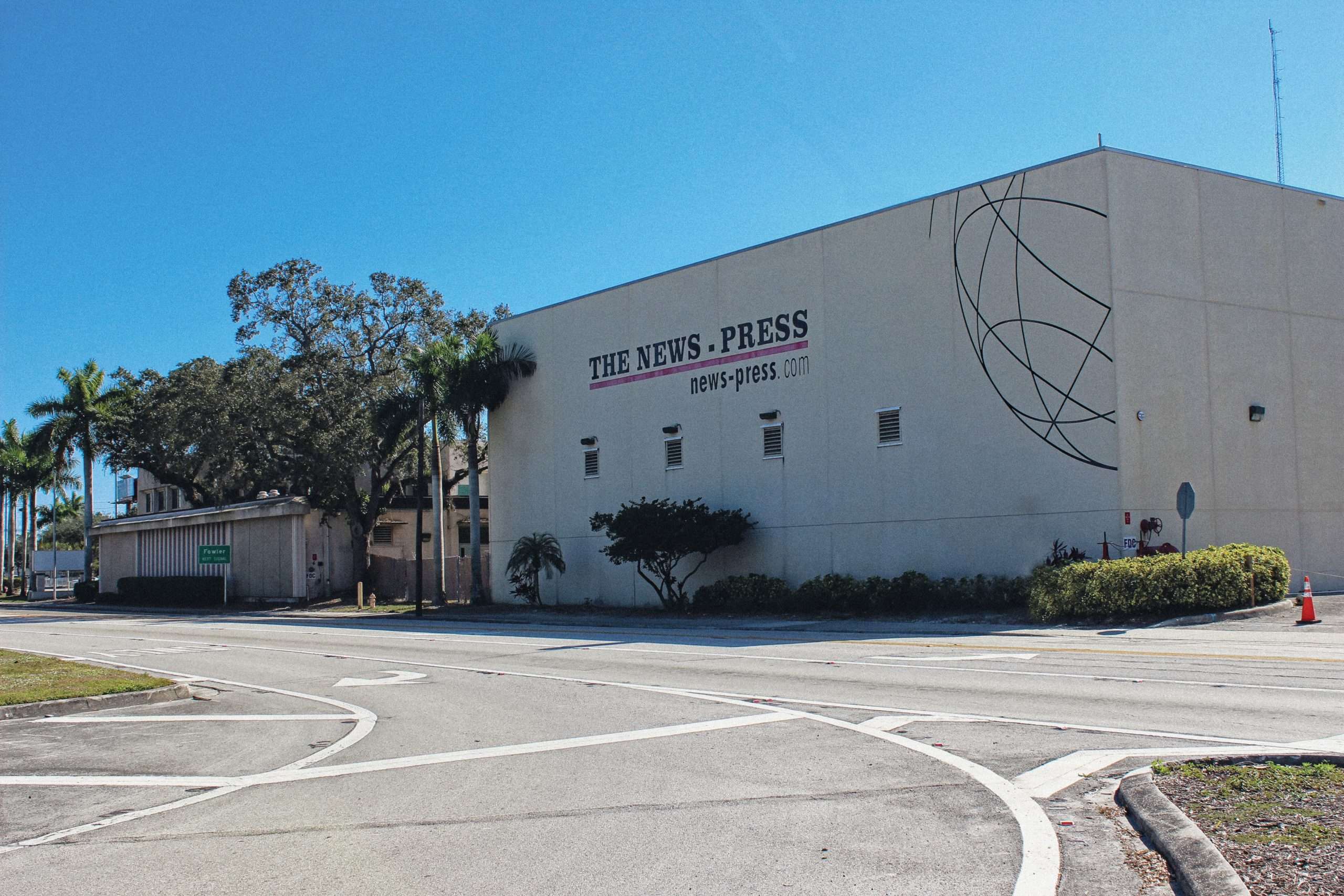 The former site of The News-Press in Fort Myers