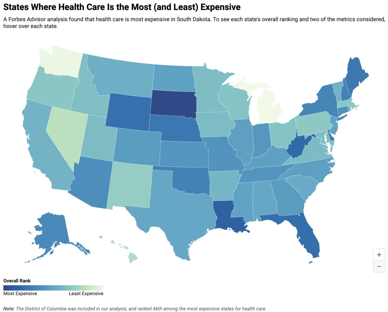 Florida ranks fourth among most expensive states for health care