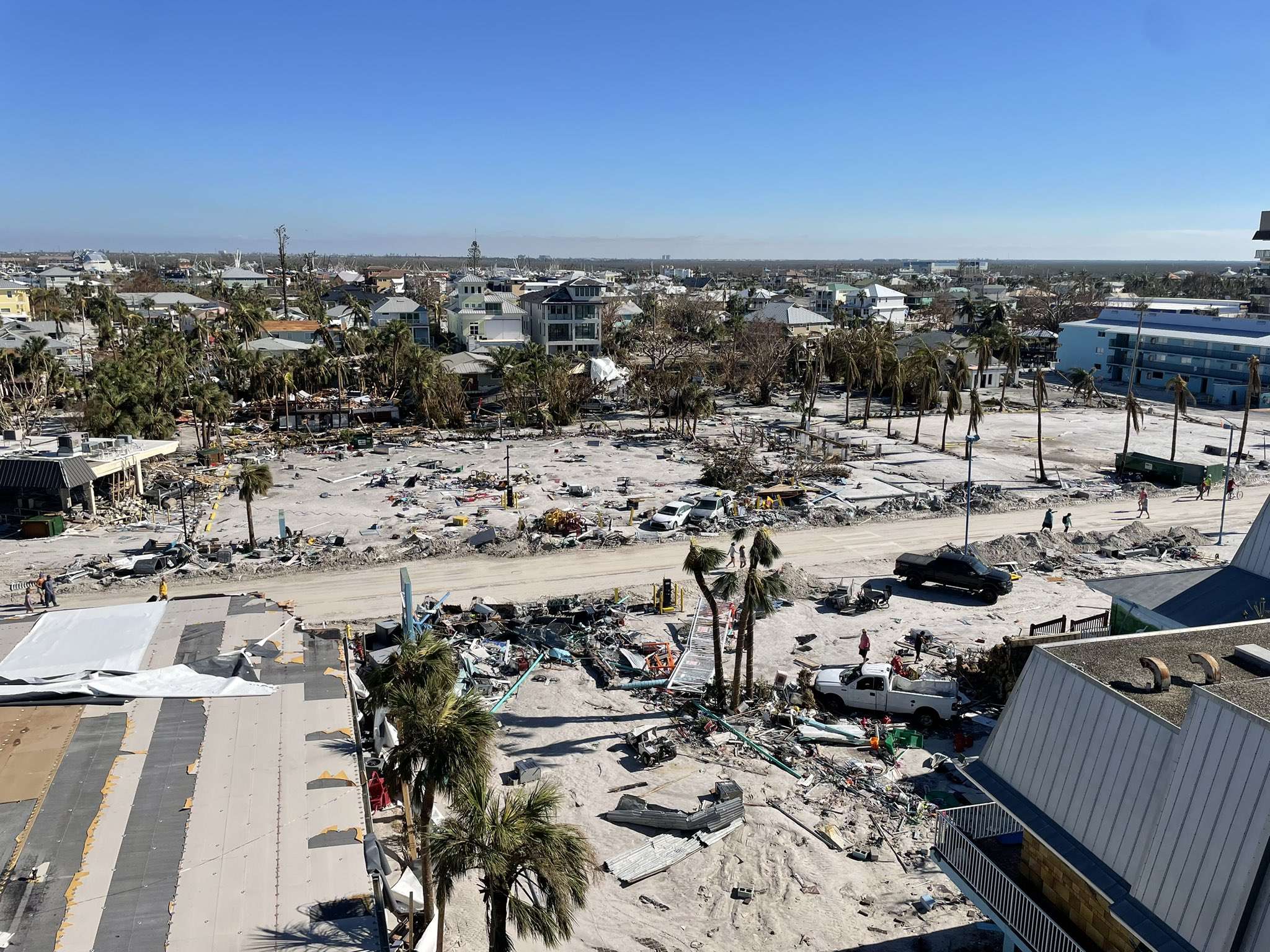 Fort Myers Beach following Hurricane Ian