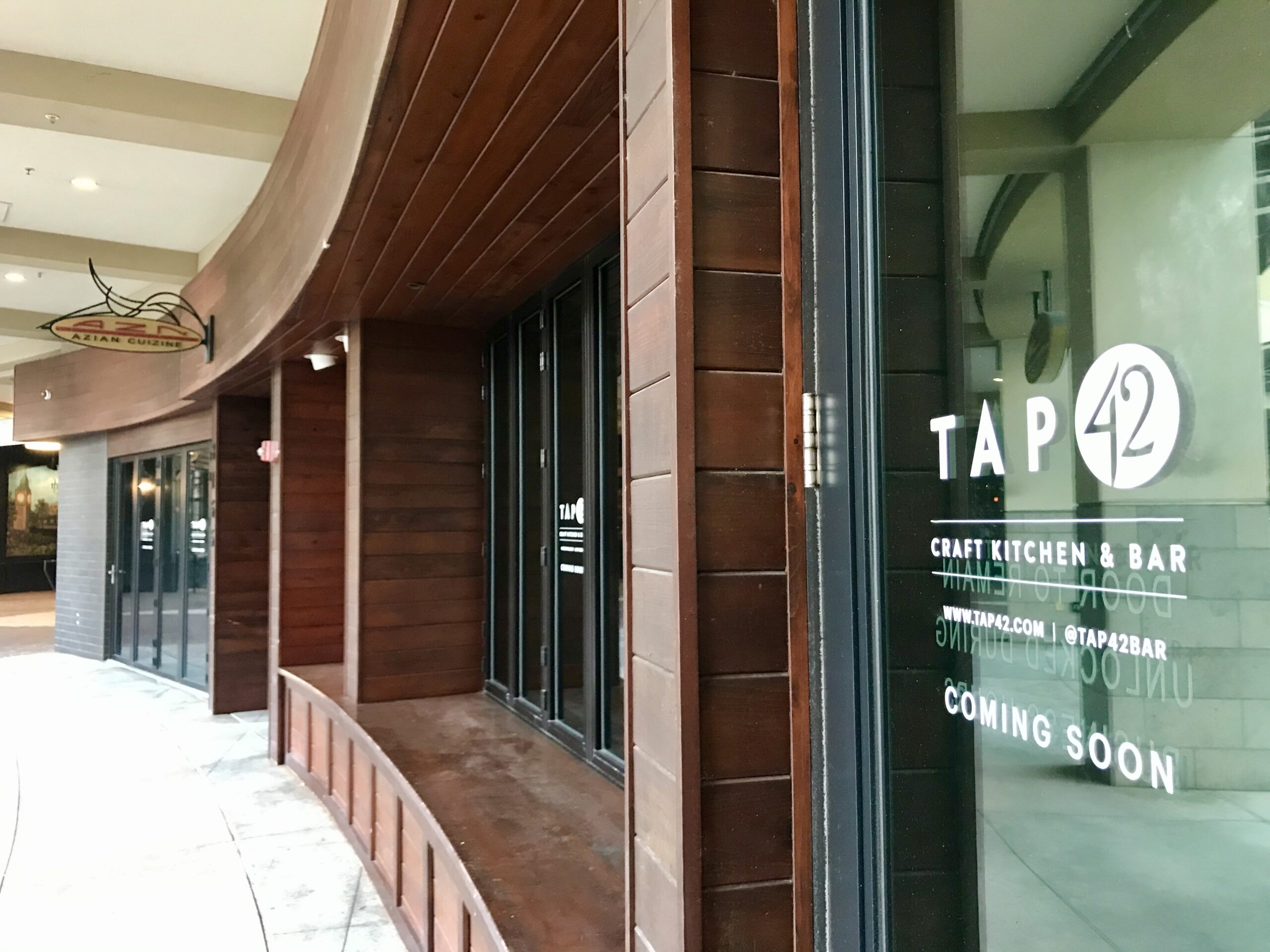 Tap 42 Craft Kitchen and Bar will replace AZN Asian Cuizine at Mercato.