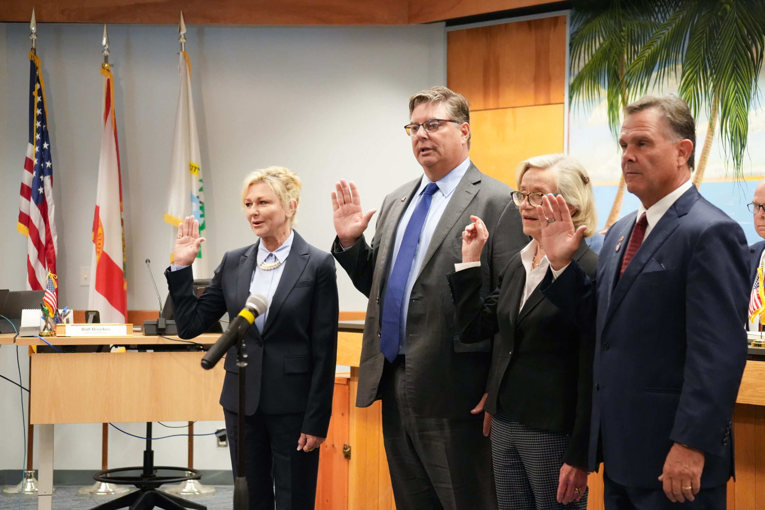 New Naples City Council members are sworn in.