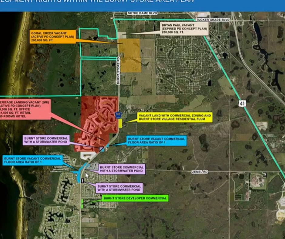 Burnt Store Road development map