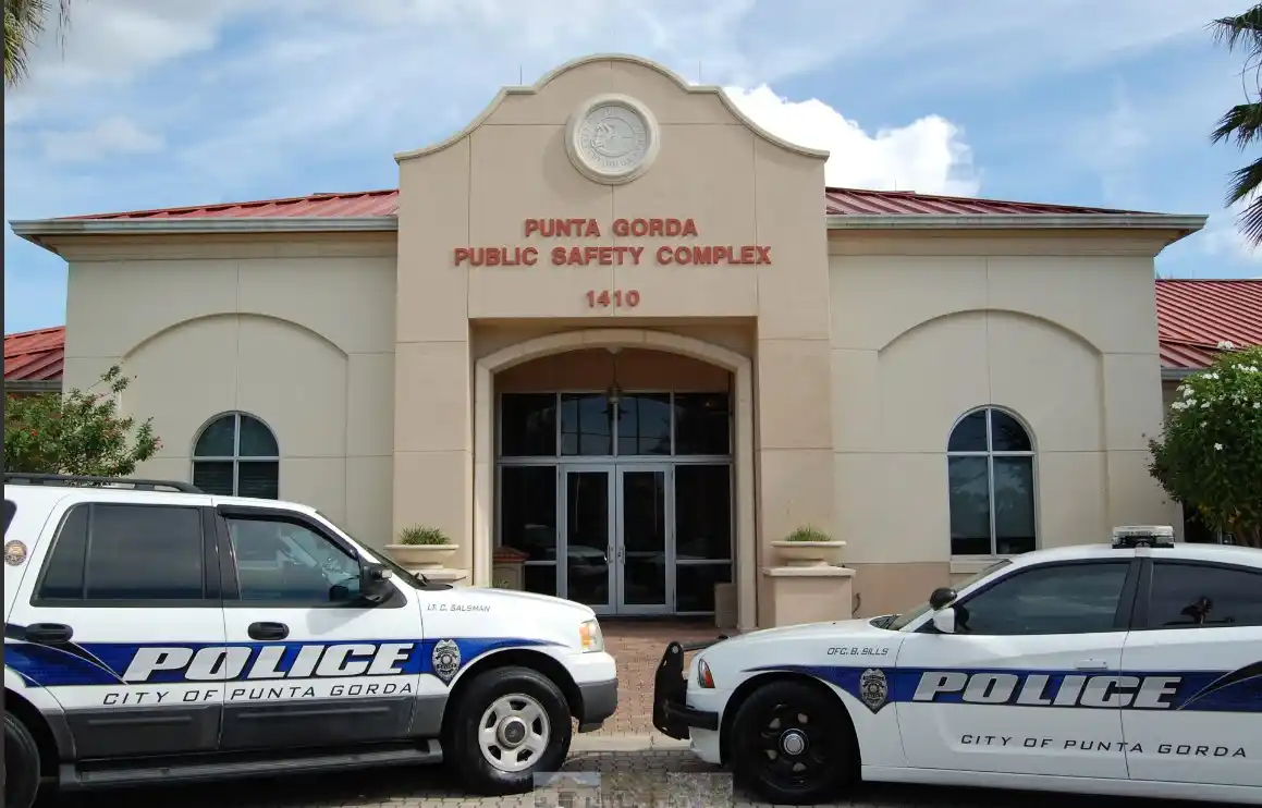 The Punta Gorda Public Safety complex was damaged by Hurricane Ian.