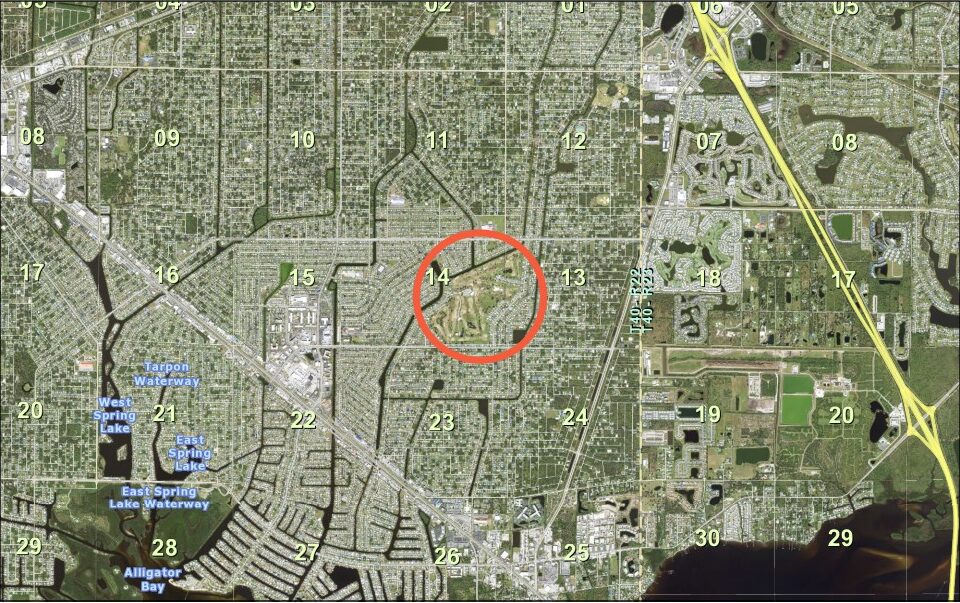 Port Charlotte Golf Club locator map