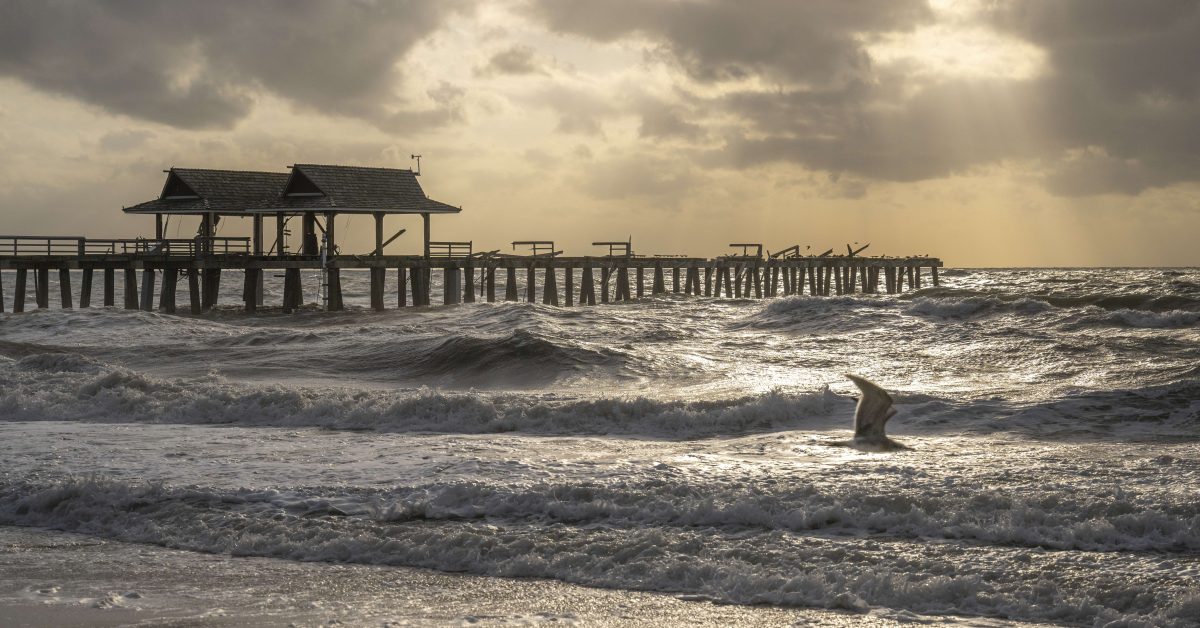 Damage from Hurricane Ian can be seen on the pier in Naples on January 13, 2023. Photo by Darron R. Silva for the Naples Press