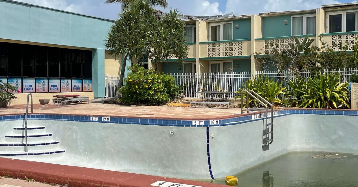 Hurricane Charley's shares common wall with the two-story portion of the hotel which was targeted for demolition