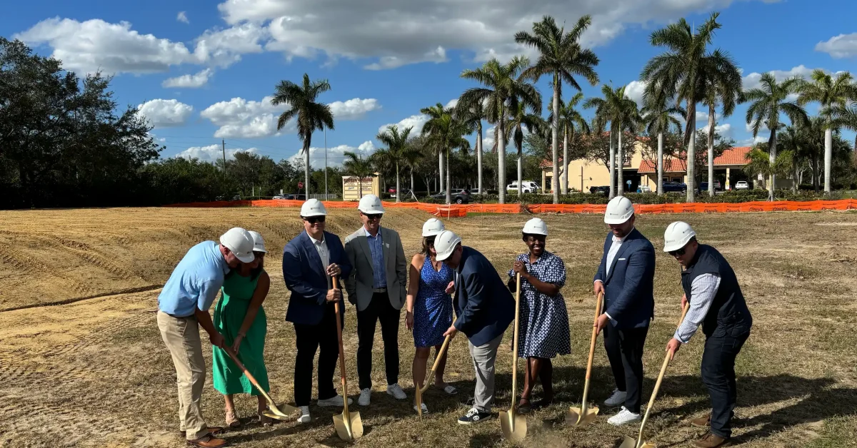 Groundbreaking ceremony for The Goddard School in Estero.