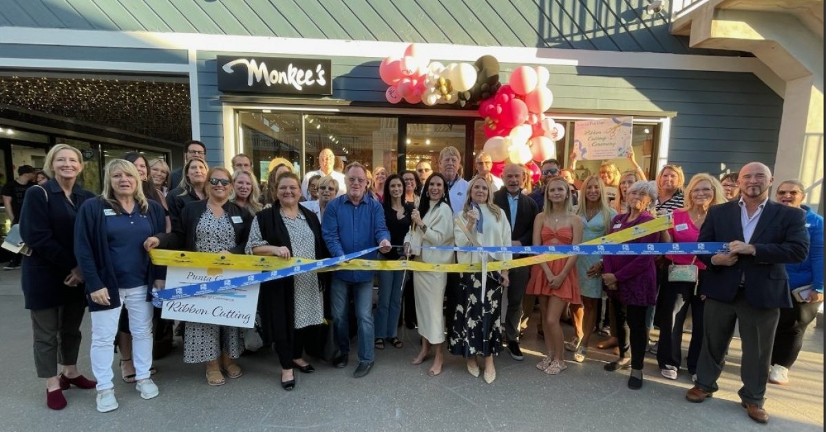 The ribbon-cutting ceremony for Monkee's in Fishermen's Village.