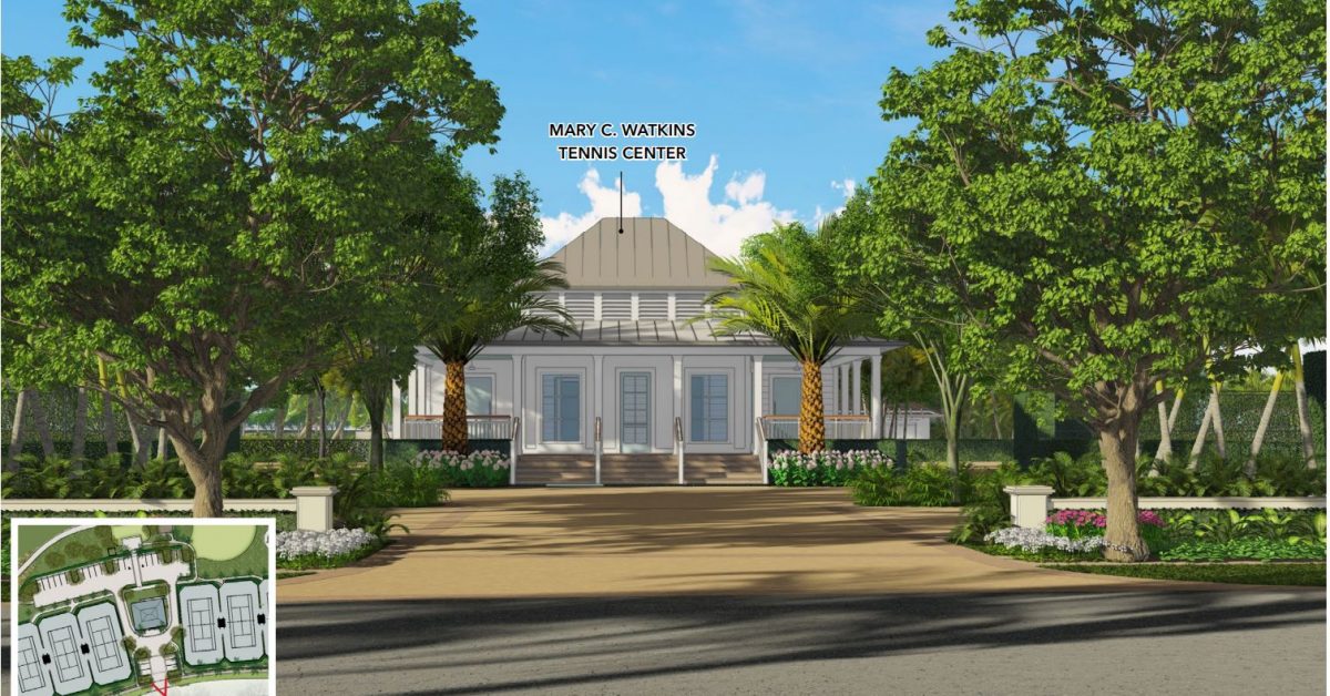 NBC Mary C Watkins Tennis Center rendering