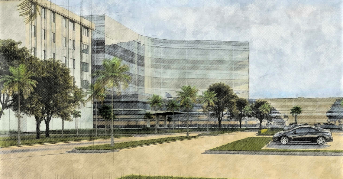 Conceptual renderings of proposed NCH Heart Institute in downtown Naples created by Studio+