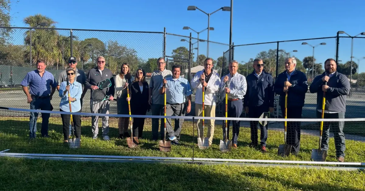 Pickleball and park groundbreaking