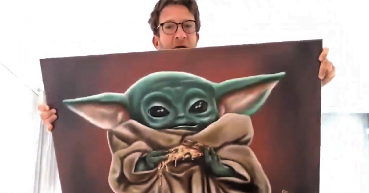 Portnoy with painting