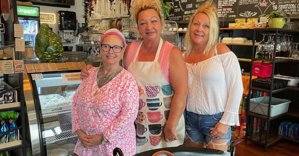 Shorty Peters, Jane Griffin, and employee Heather Radil