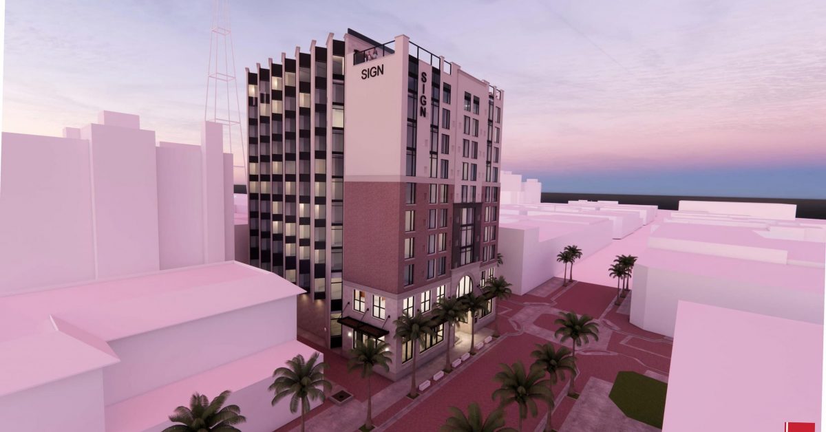 downtown Fort Myers hotel rendering